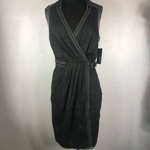NWT laundry Faux Wrapped Sleeveless Dress Sz 8